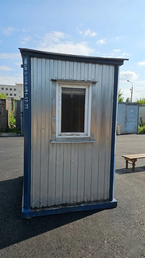 Пост охраны КПП вагончик бытовка 1,5х1,5 №98 - миниатюра 3