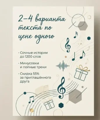 Создание песни на заказ(по вашей истории) - миниатюра 3