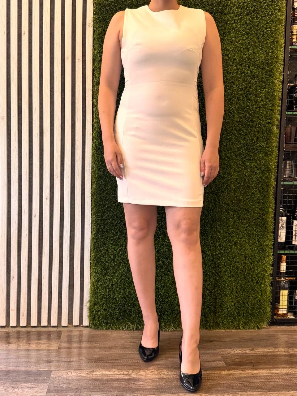Белое коктейльное платье KAROL Basic, новое, 44–46 - миниатюра 3