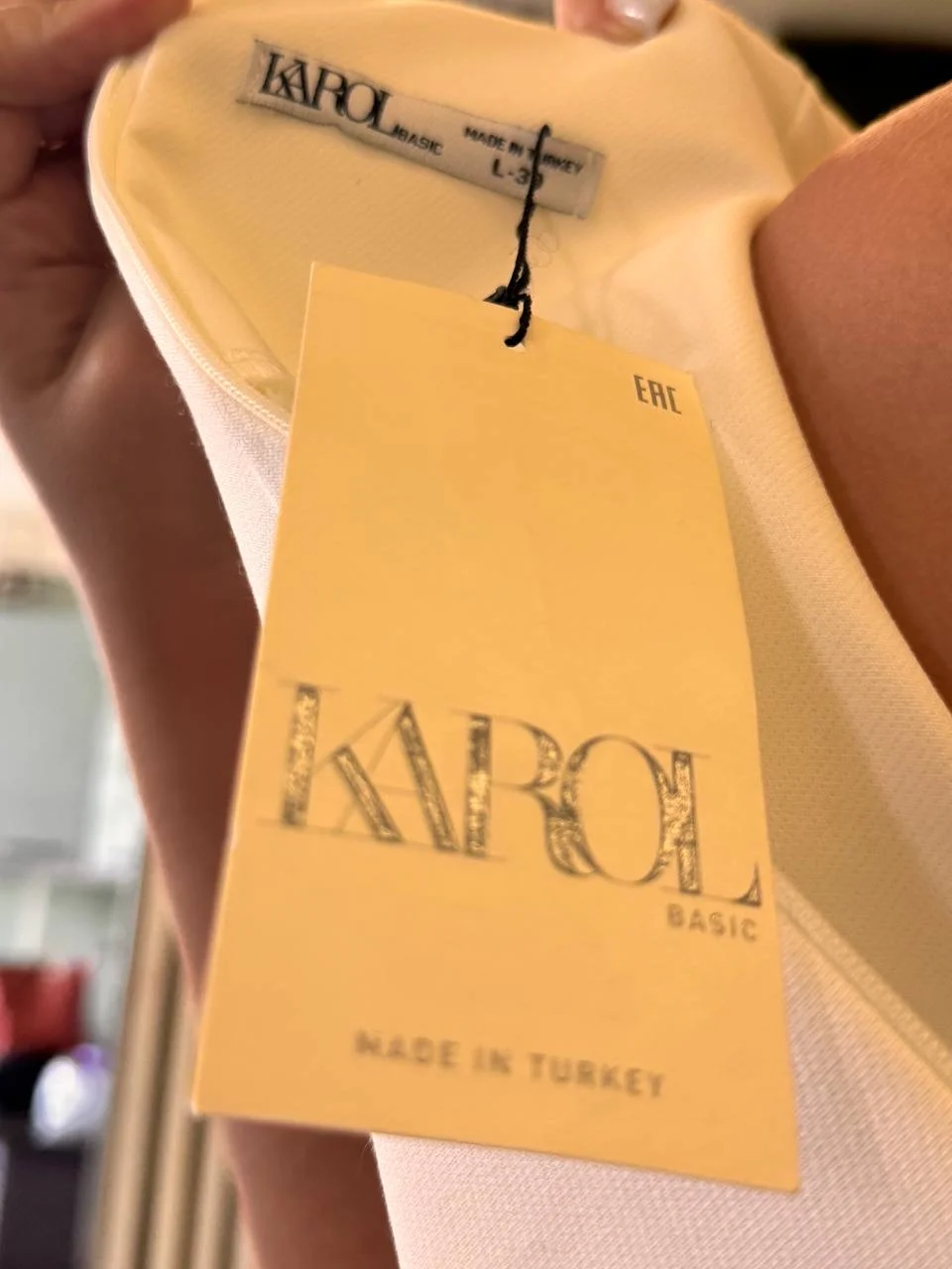 Белое коктейльное платье KAROL Basic, новое, 44–46 - миниатюра 6