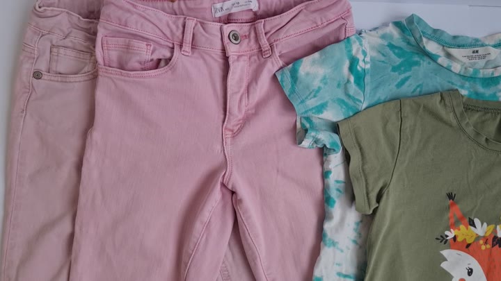 Одежда пакетом 134-140р H&M, Zara, Crockid - видео 9