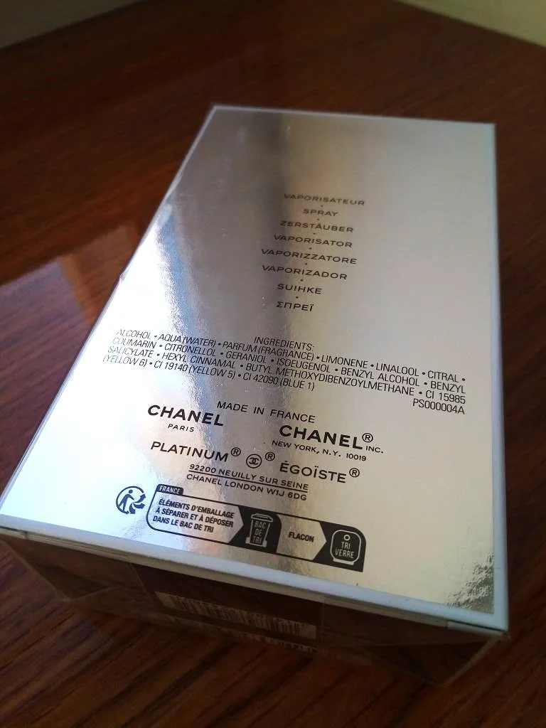 Chanel Egoiste Platinum 100 мл Оригинал 2024 г.в. - миниатюра 3