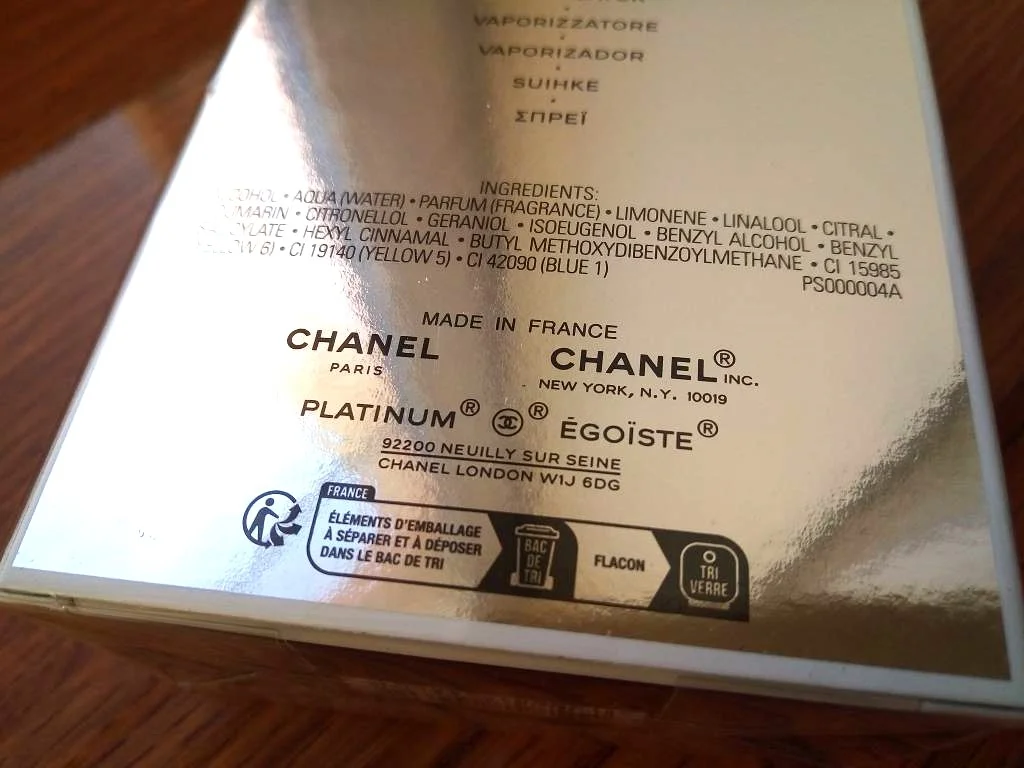 Chanel Egoiste Platinum 100 мл Оригинал 2024 г.в. - миниатюра 4