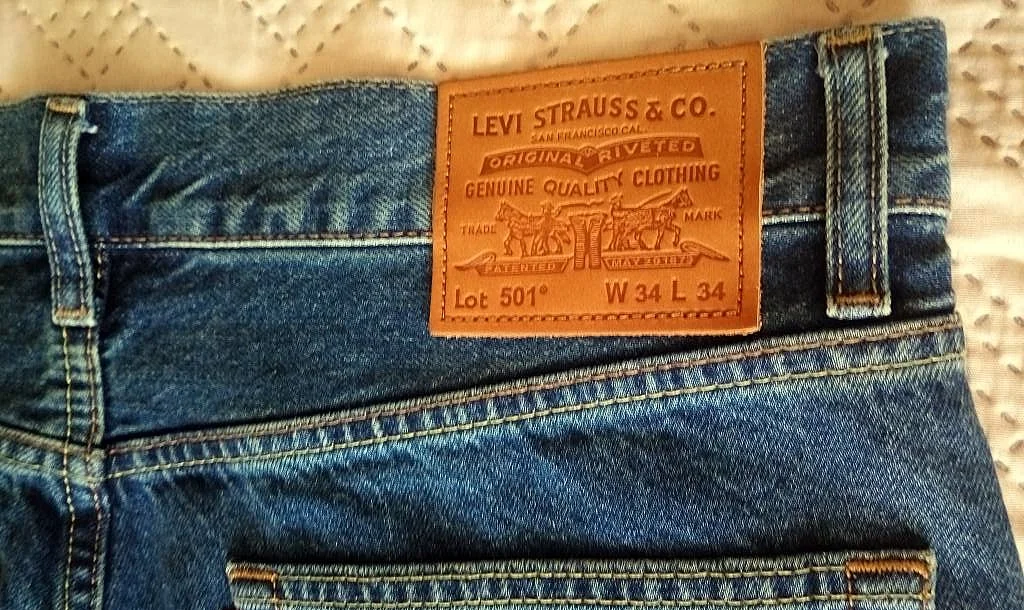 Джинсы Levis 501 хлопок 100% р.34/32 новые - миниатюра 2