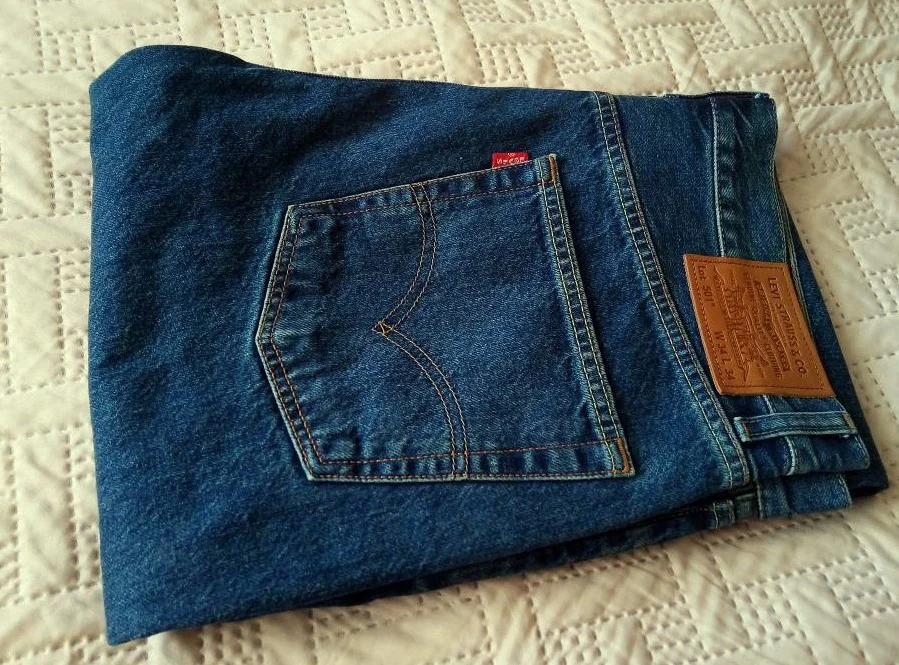 Джинсы Levis 501 хлопок 100% р.34/32 новые - изображение 1
