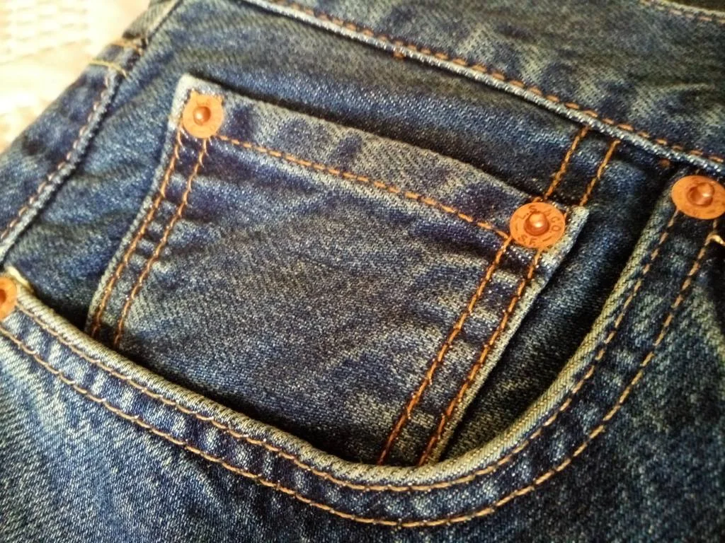 Джинсы Levis 501 хлопок 100% р.34/32 новые - миниатюра 5