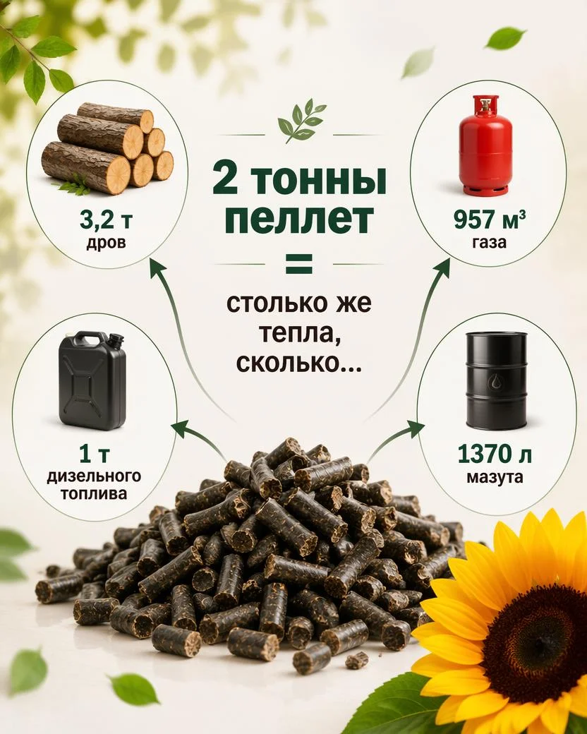 Пеллета из лузги подсолнечника - миниатюра 4