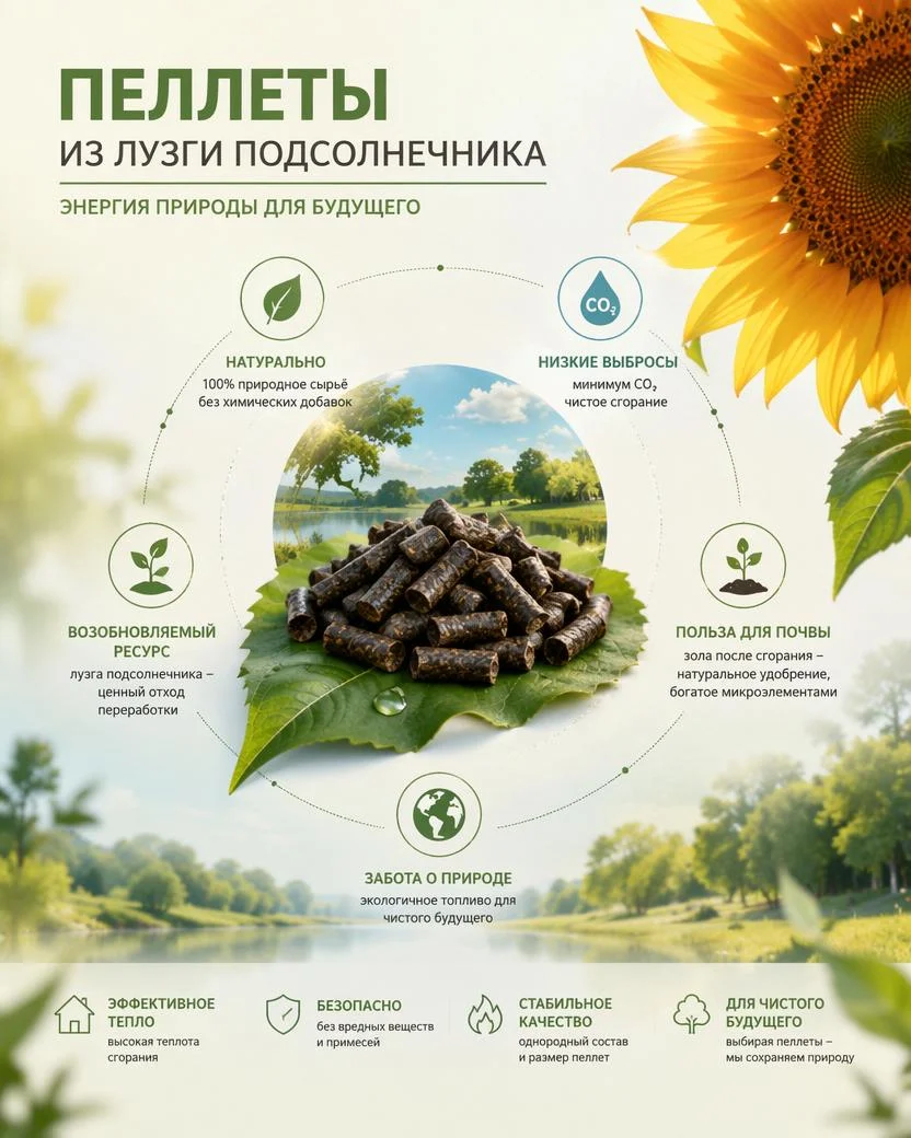 Пеллета из лузги подсолнечника - миниатюра 5