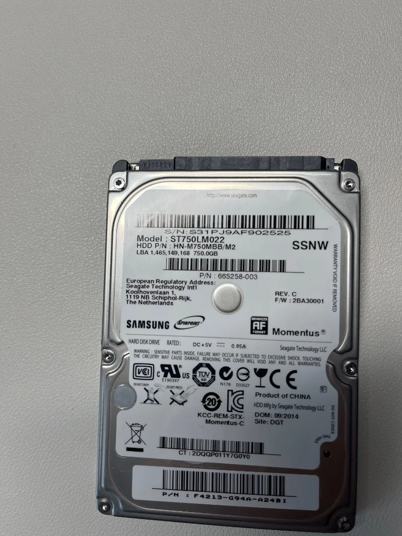 Жетский диск Samsung ST750LM022 - изображение 1