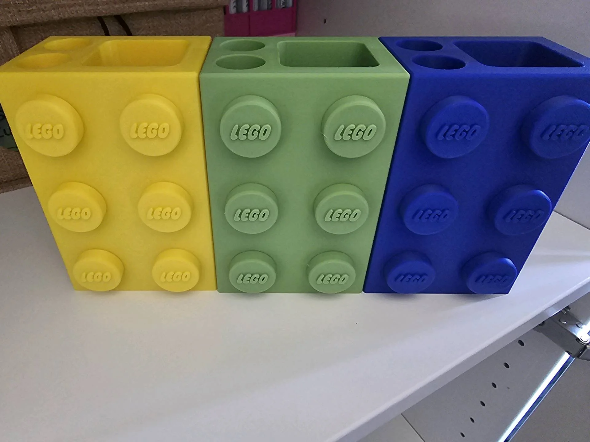 Lego стаканчик-органайзер для зубных щёток и пасты - миниатюра 3