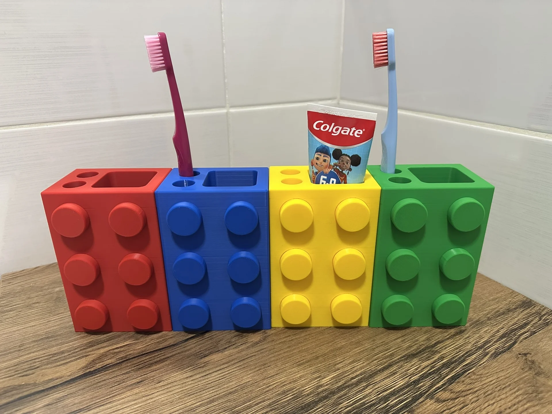 Lego стаканчик-органайзер для зубных щёток и пасты - миниатюра 5