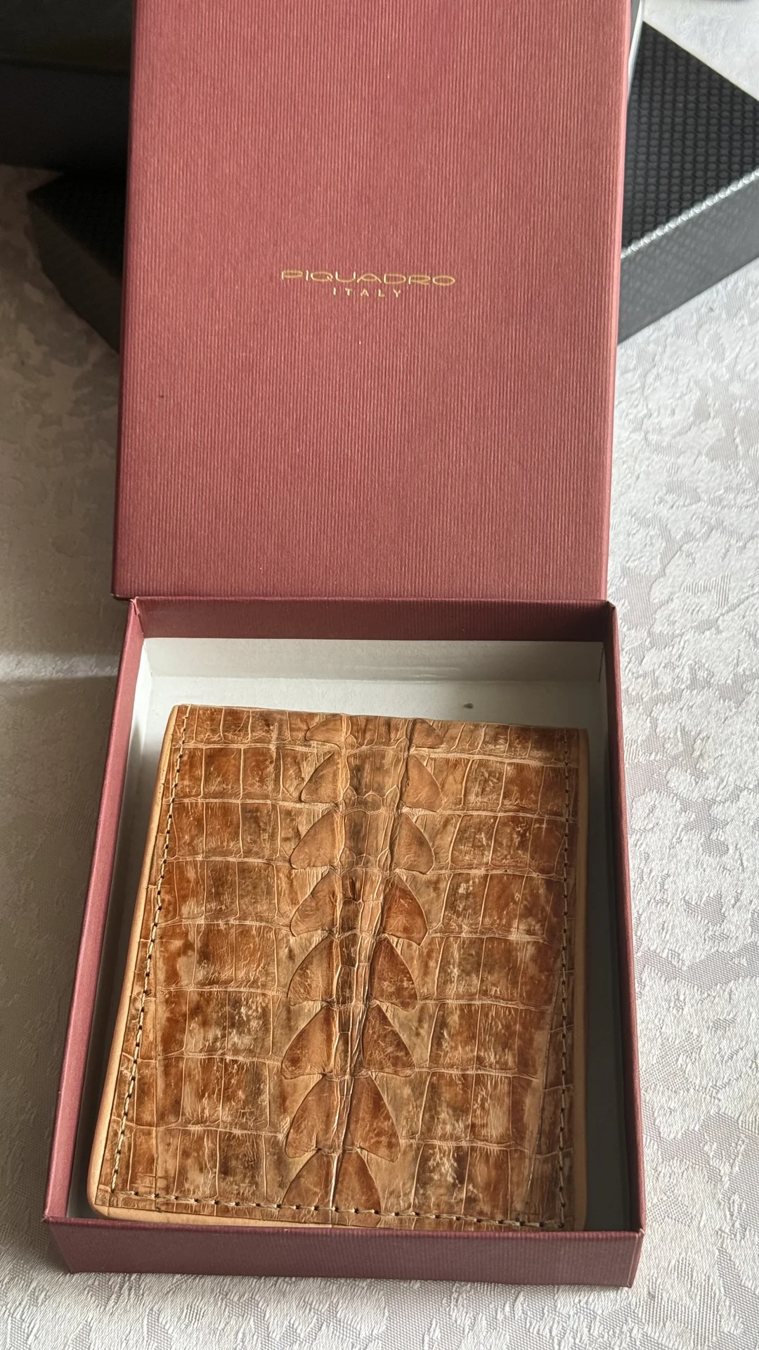 Кошелёк мужской Piquadro (Италия), тиснёная кожа п - изображение 1
