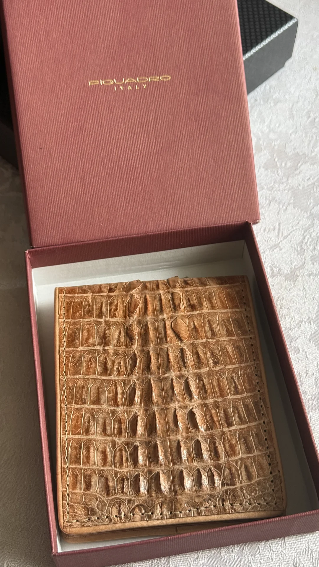 Кошелёк мужской Piquadro (Италия), тиснёная кожа п - миниатюра 2