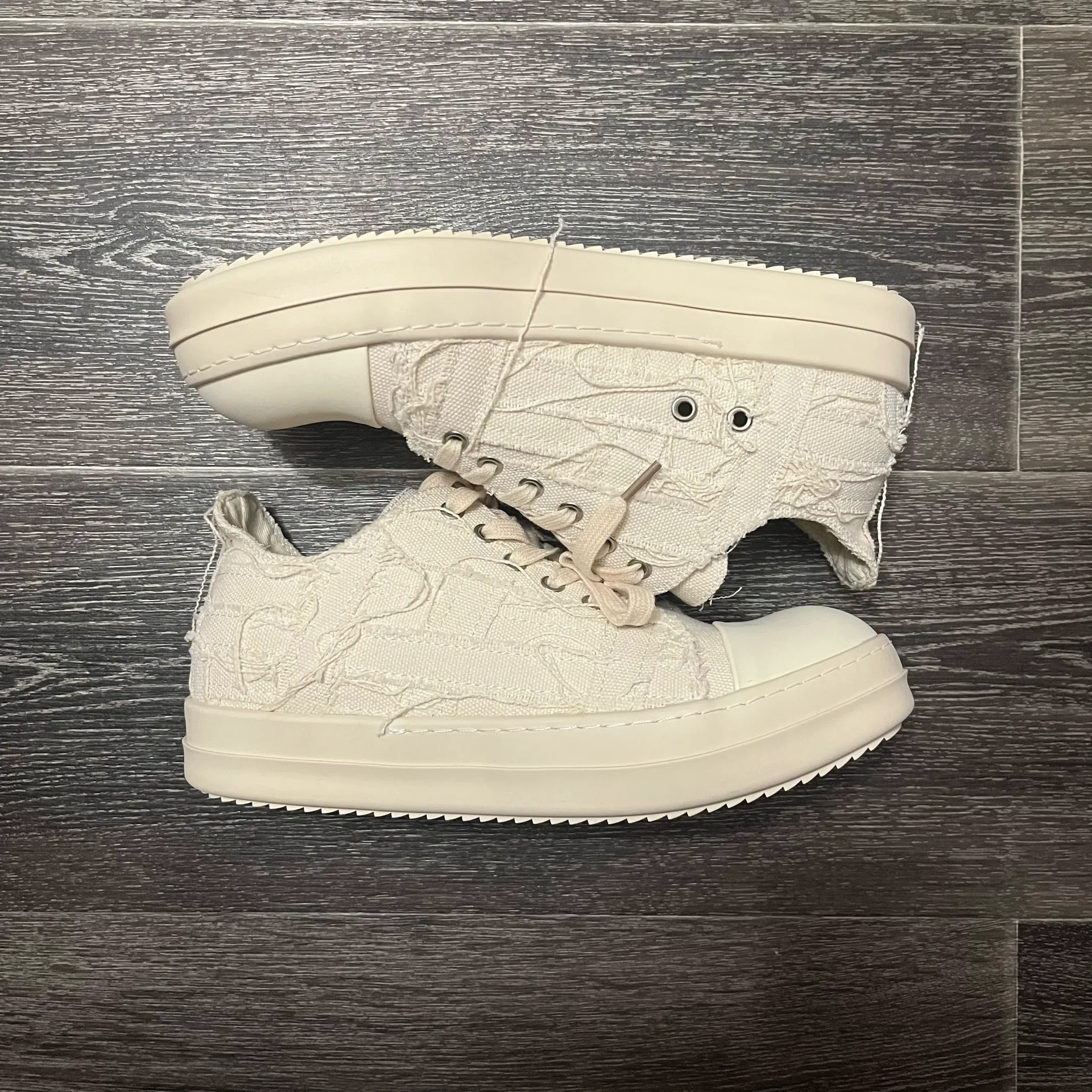 Кеды Rick Owen’s Ramones distressed в наличии - миниатюра 6