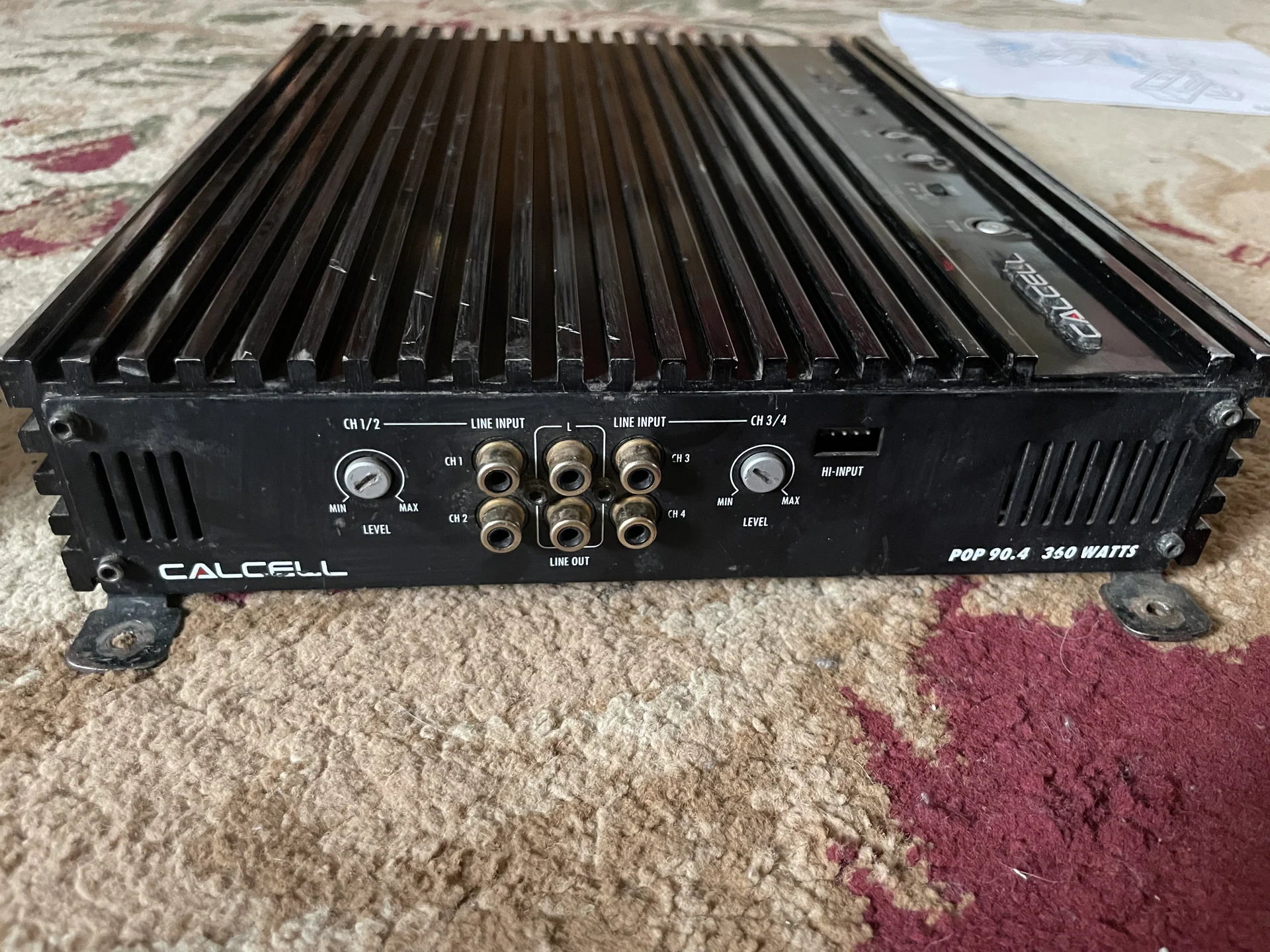 Усилитель 4 канальный Calcell POP90.4 360WATTS - миниатюра 3