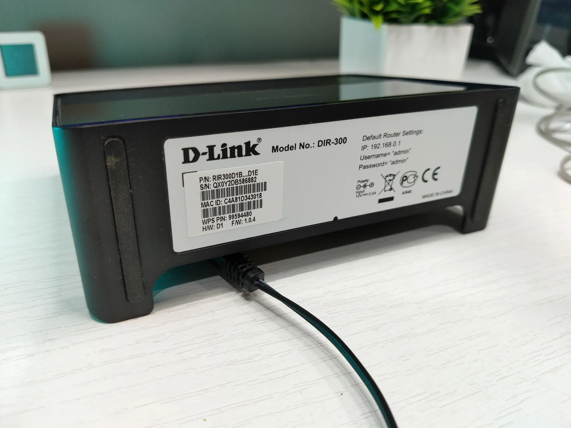 Роутер D-link DIR-300 Отличное состояние - миниатюра 4