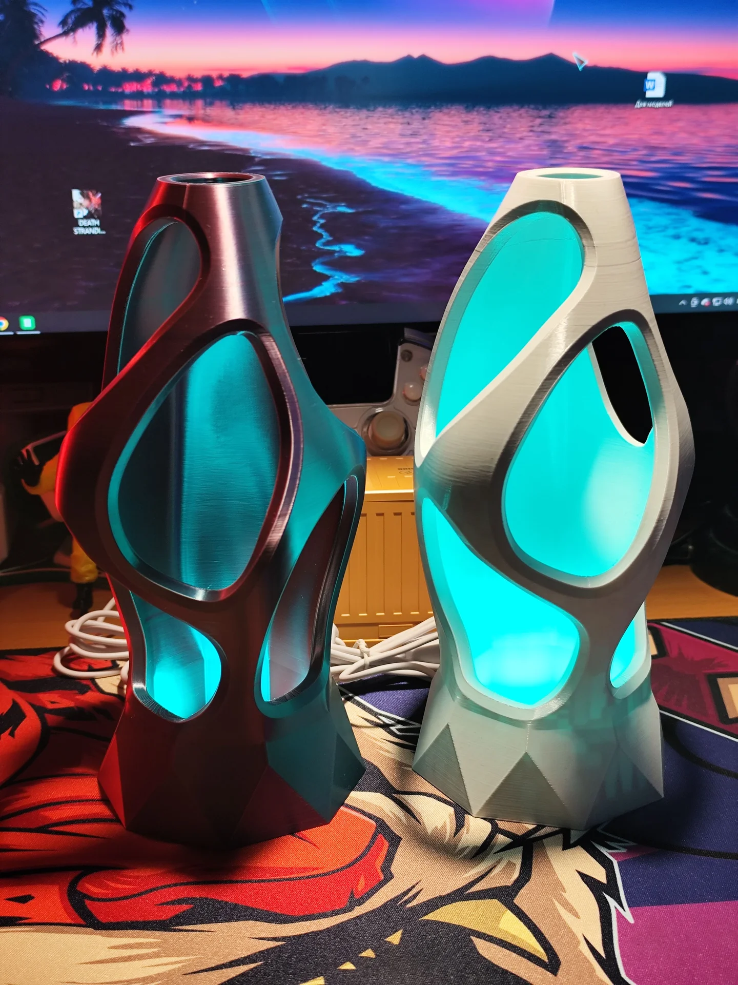 Ночник RGB футуристический с пультом ДУ - миниатюра 2