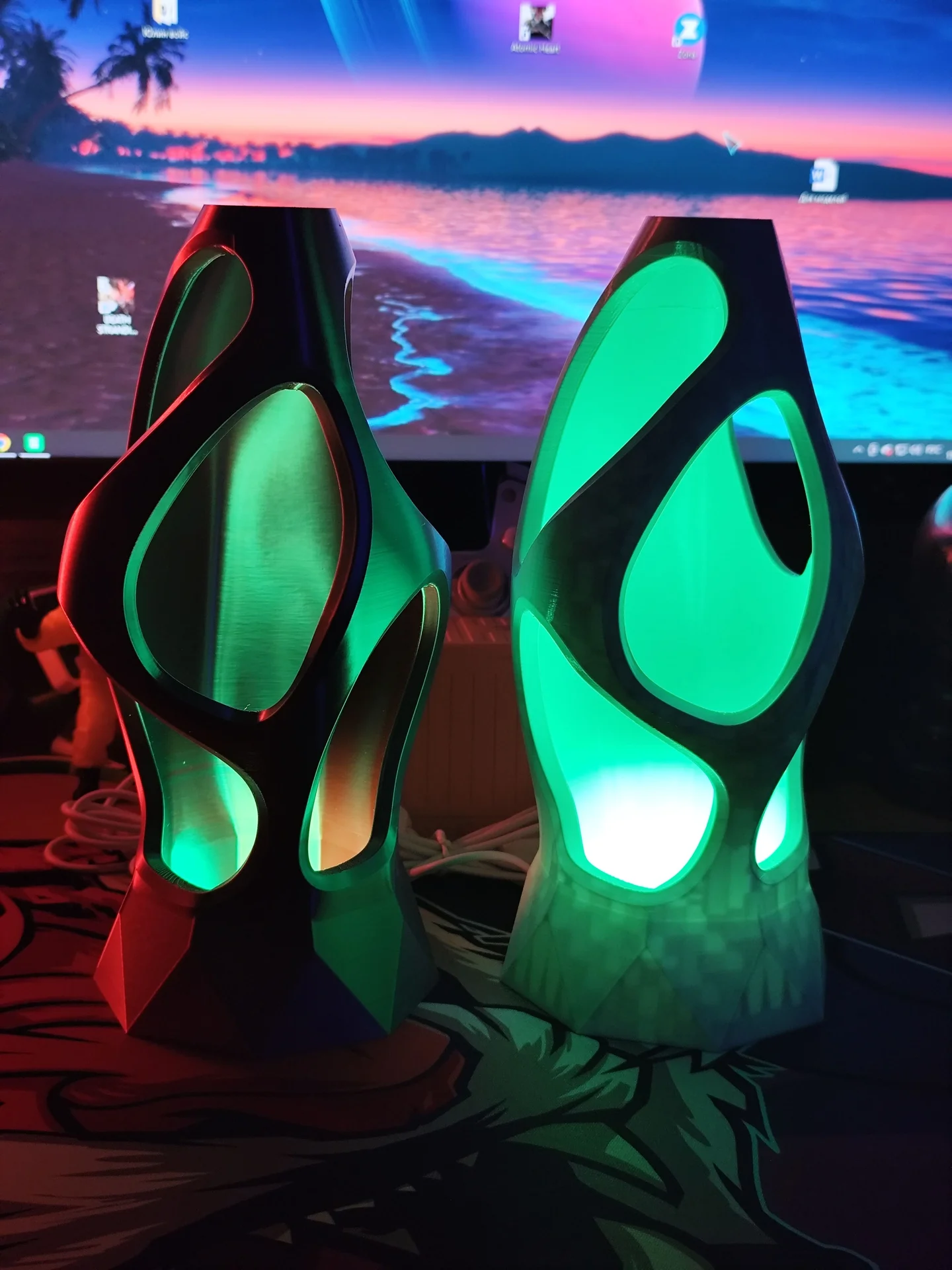 Ночник RGB футуристический с пультом ДУ - миниатюра 4