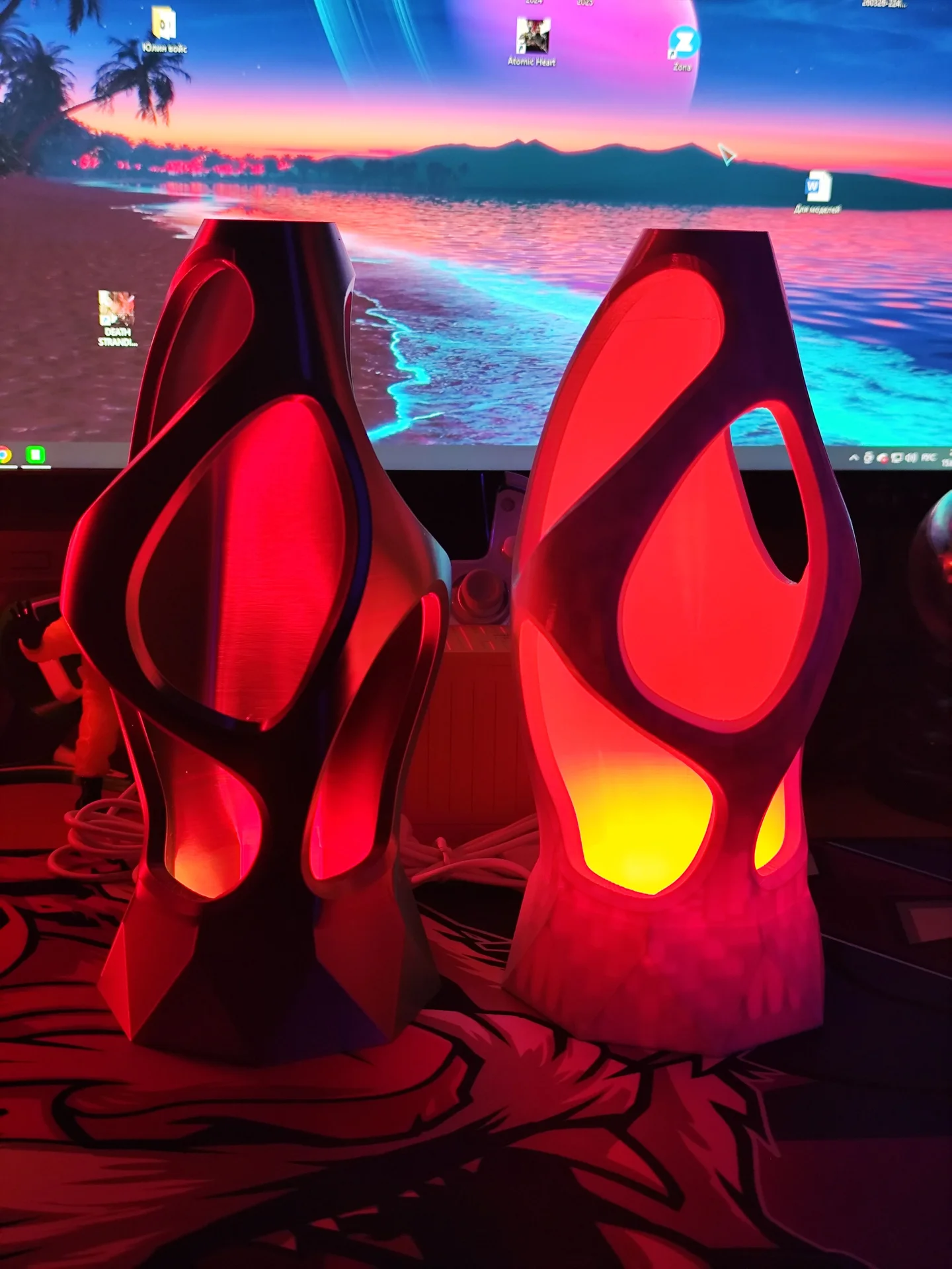 Ночник RGB футуристический с пультом ДУ - миниатюра 5