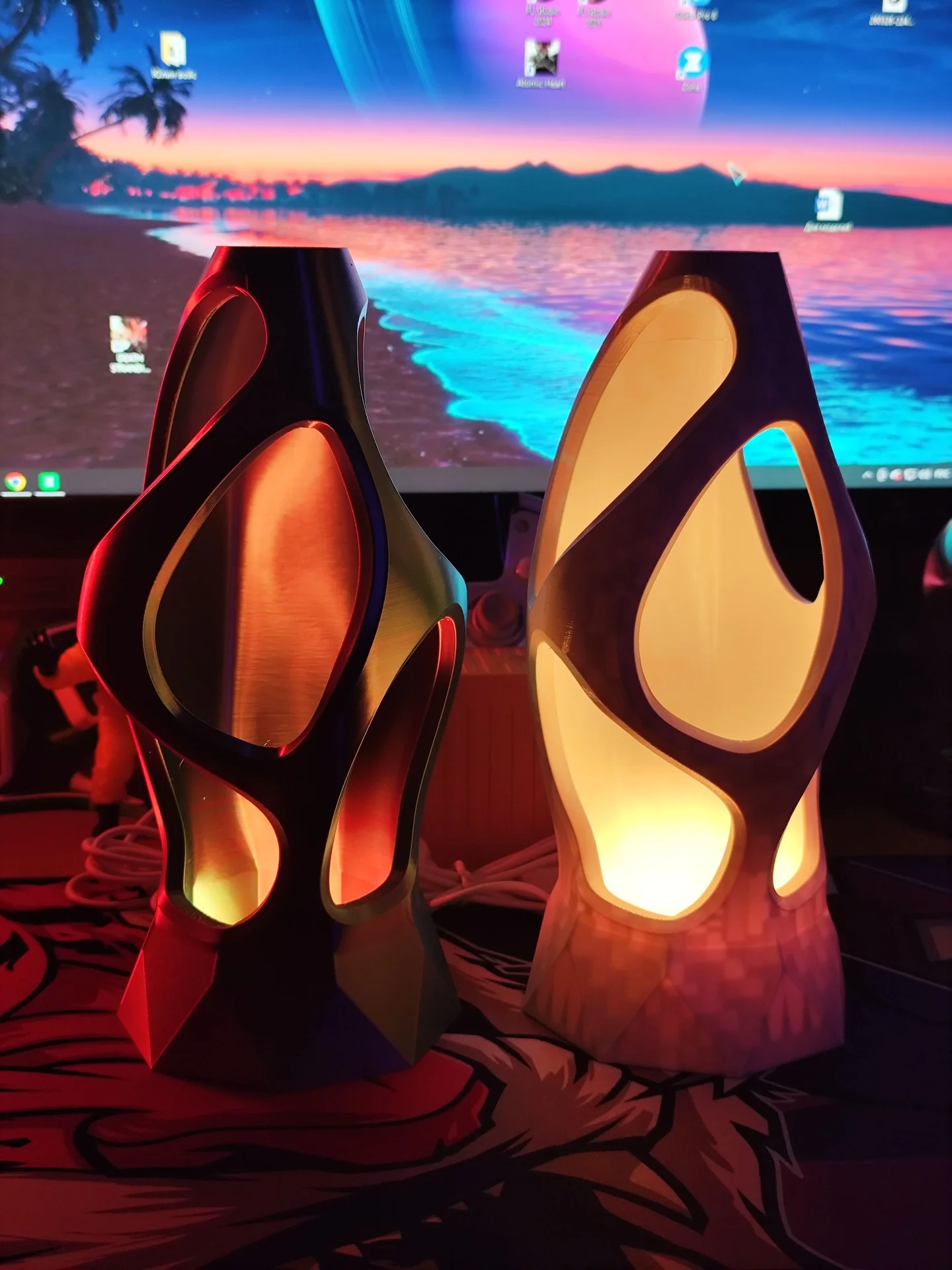 Ночник RGB футуристический с пультом ДУ - миниатюра 6