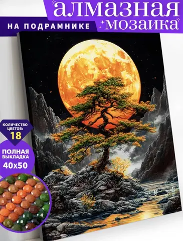 Алмазная мозаика на подрамнике