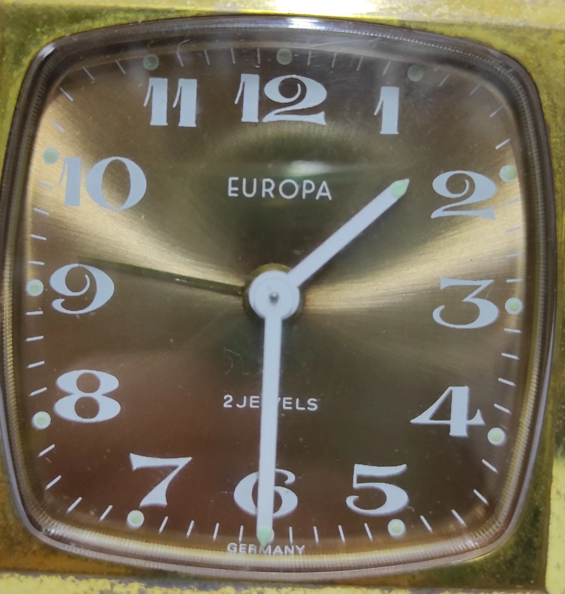 Дорожные часы/будильник "Europa" На ходу! Звенит! Made in Germany. 1050-е? Винтаж. - миниатюра 7