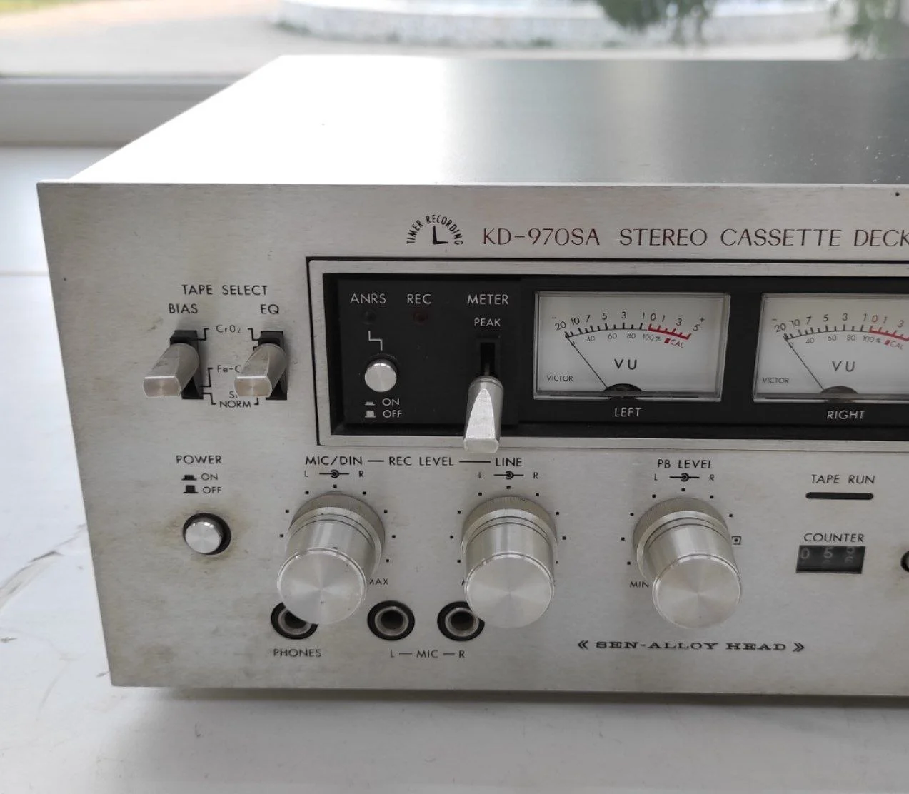 Редкая кассетная дека "Victor KD-970SA" Работает кассеты воспроизводит. Проверял на наушниках. Japan - миниатюра 3