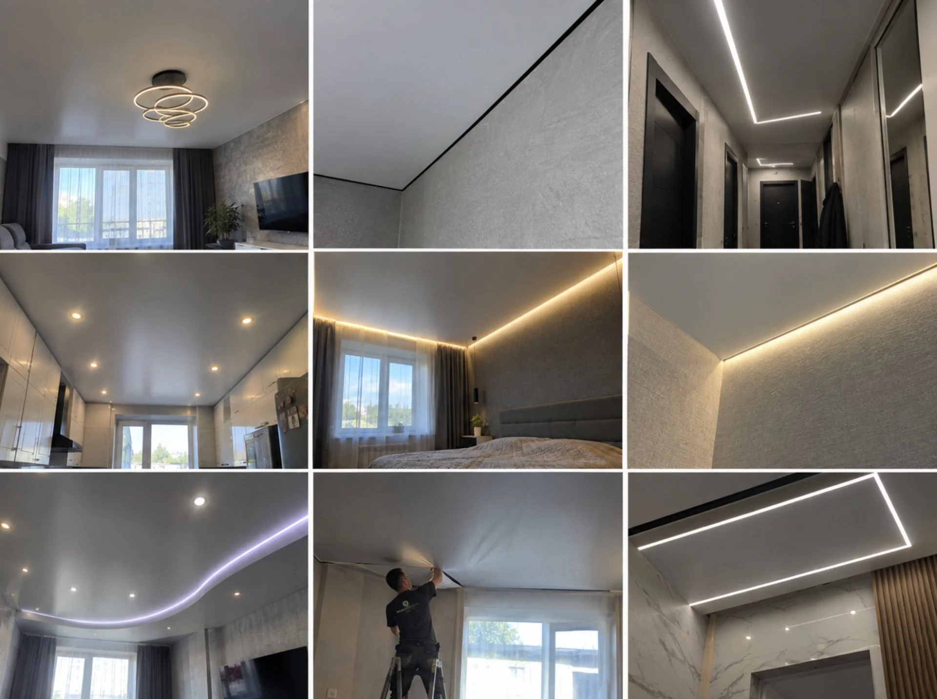 Натяжные потолки от 800 ₽/м² в Братске - изображение 1