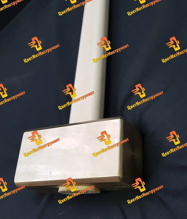 Кувалда латунная c деревянной ручкой 2кг 3кг 4кг 5кг 6кг 7кг 8кг 9кг 10кг 12кг - миниатюра 3