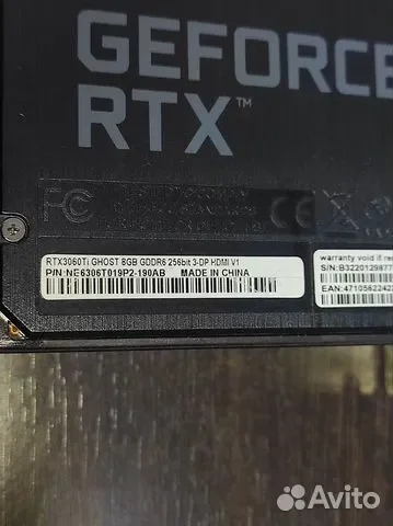 Видеокарта rtx 3060ti 8gb - миниатюра 3