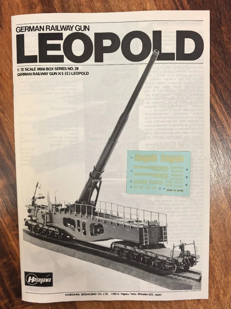 Сборная модель жд орудия Leopold 1/72 Hasegawa - миниатюра 2
