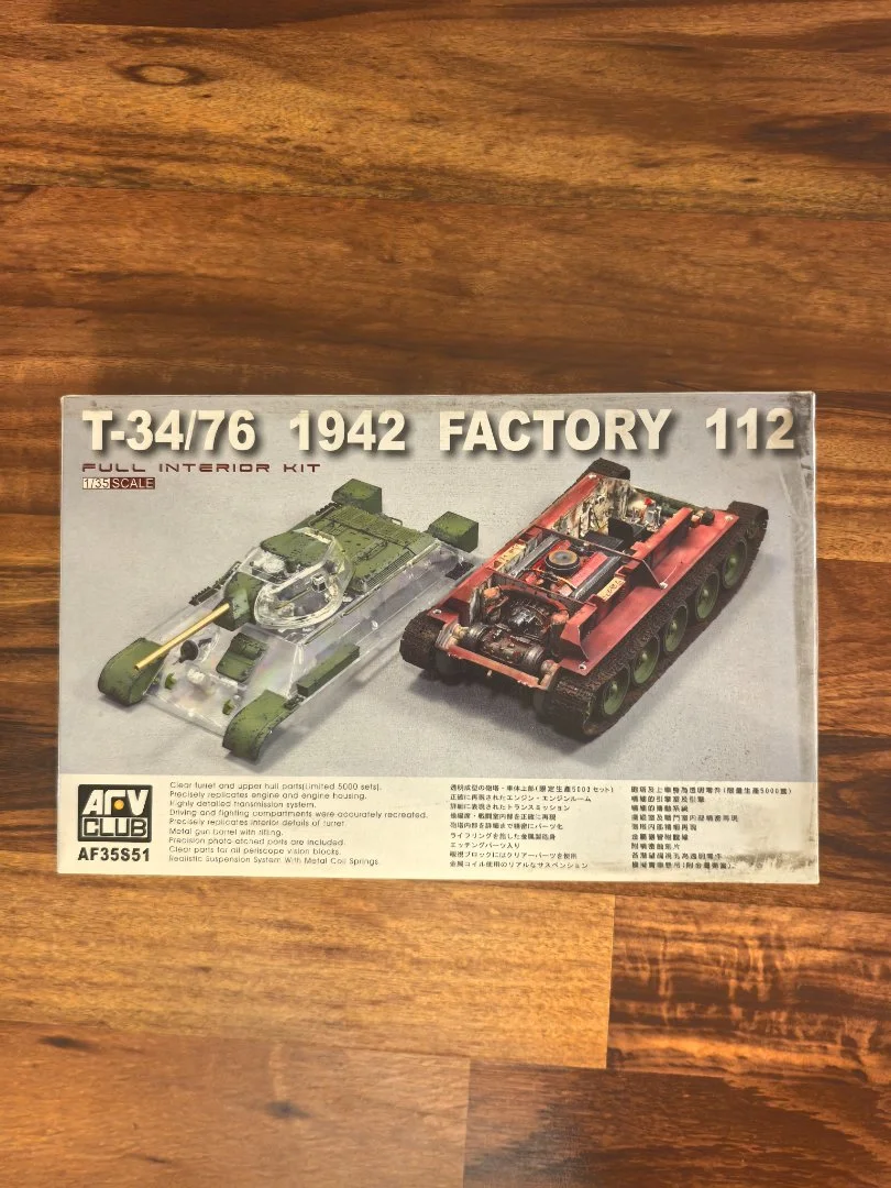Сборная модель танка Т-34/76 1/35 AFV Club AF35S51 - изображение 1