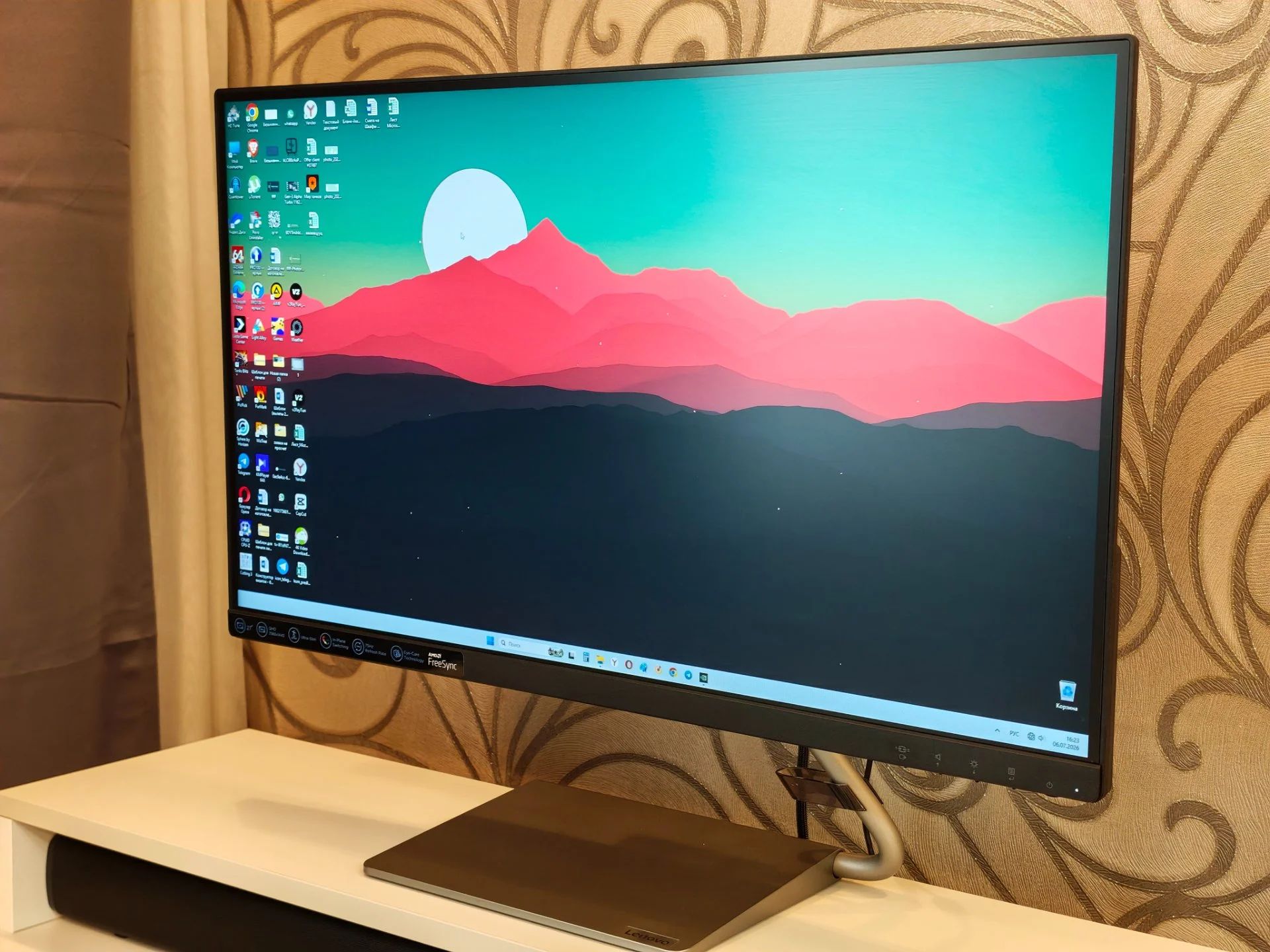 Монитор Lenovo 27" IPS, 75 Гц - миниатюра 3