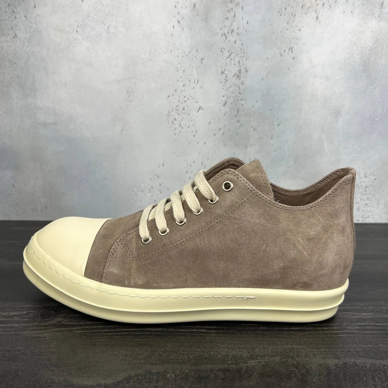 Rick Owens ramones suede dust low - миниатюра 3