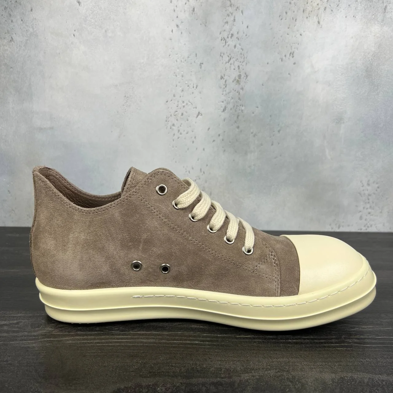 Rick Owens ramones suede dust low - миниатюра 4