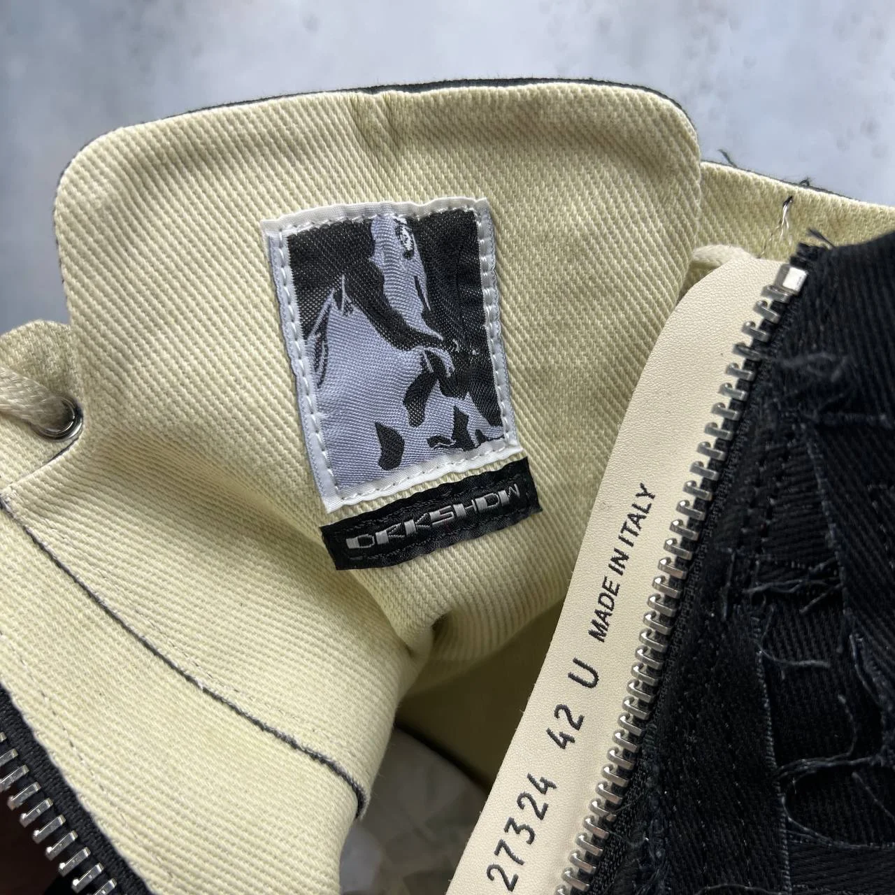 Rick Owens ramones slashed High 38-46 IT - миниатюра 9