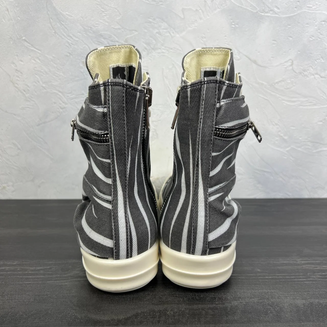 Rick owens ramones zebra high 38-46IT - миниатюра 3