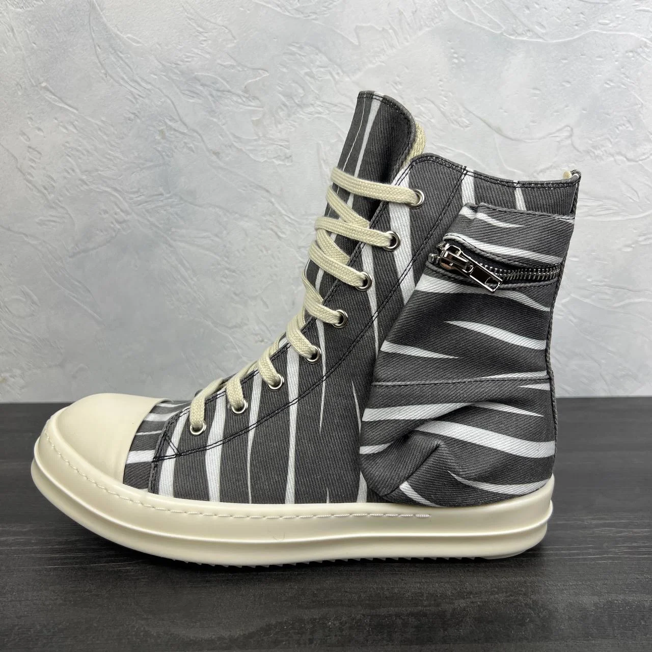Rick owens ramones zebra high 38-46IT - миниатюра 4