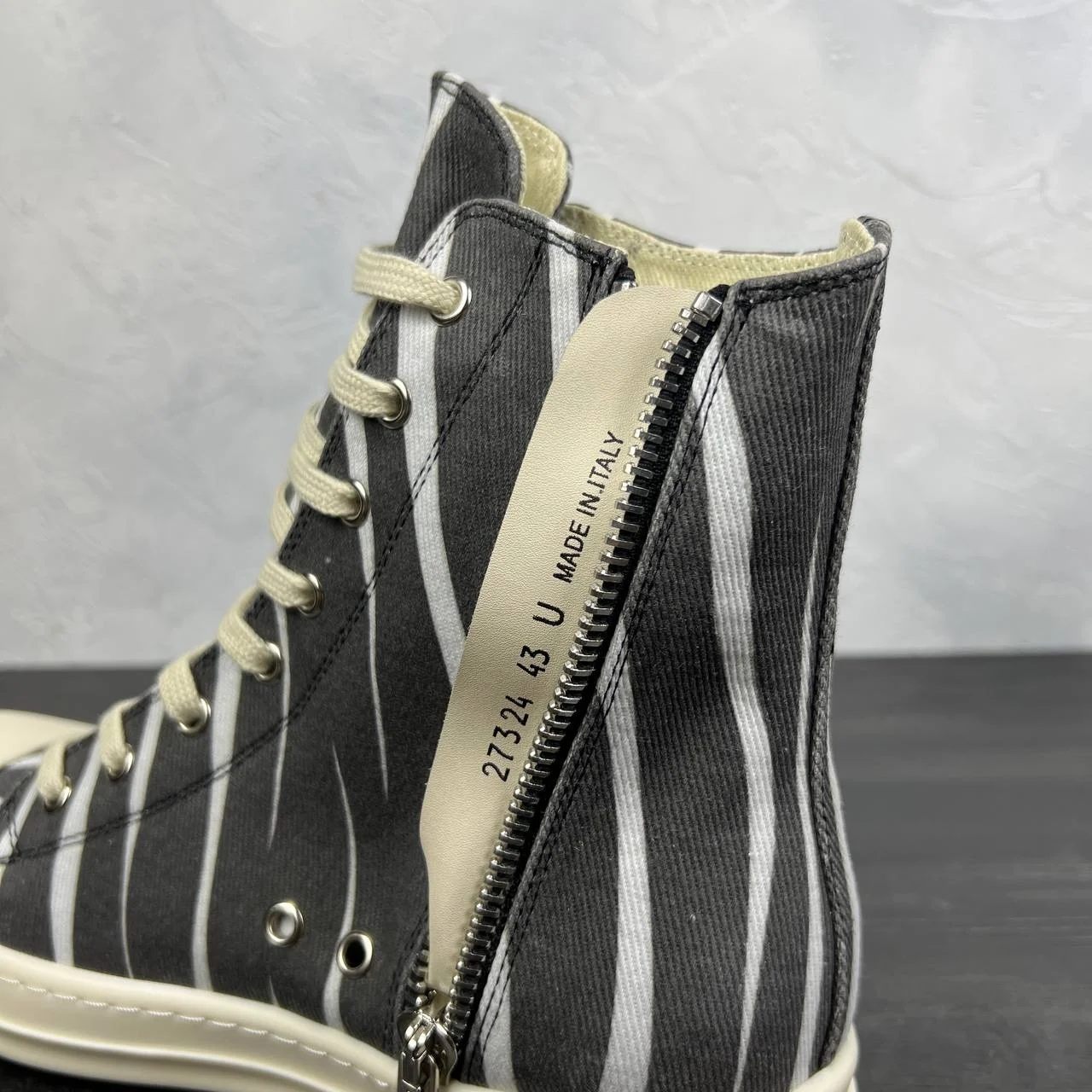 Rick owens ramones zebra high 38-46IT - миниатюра 7
