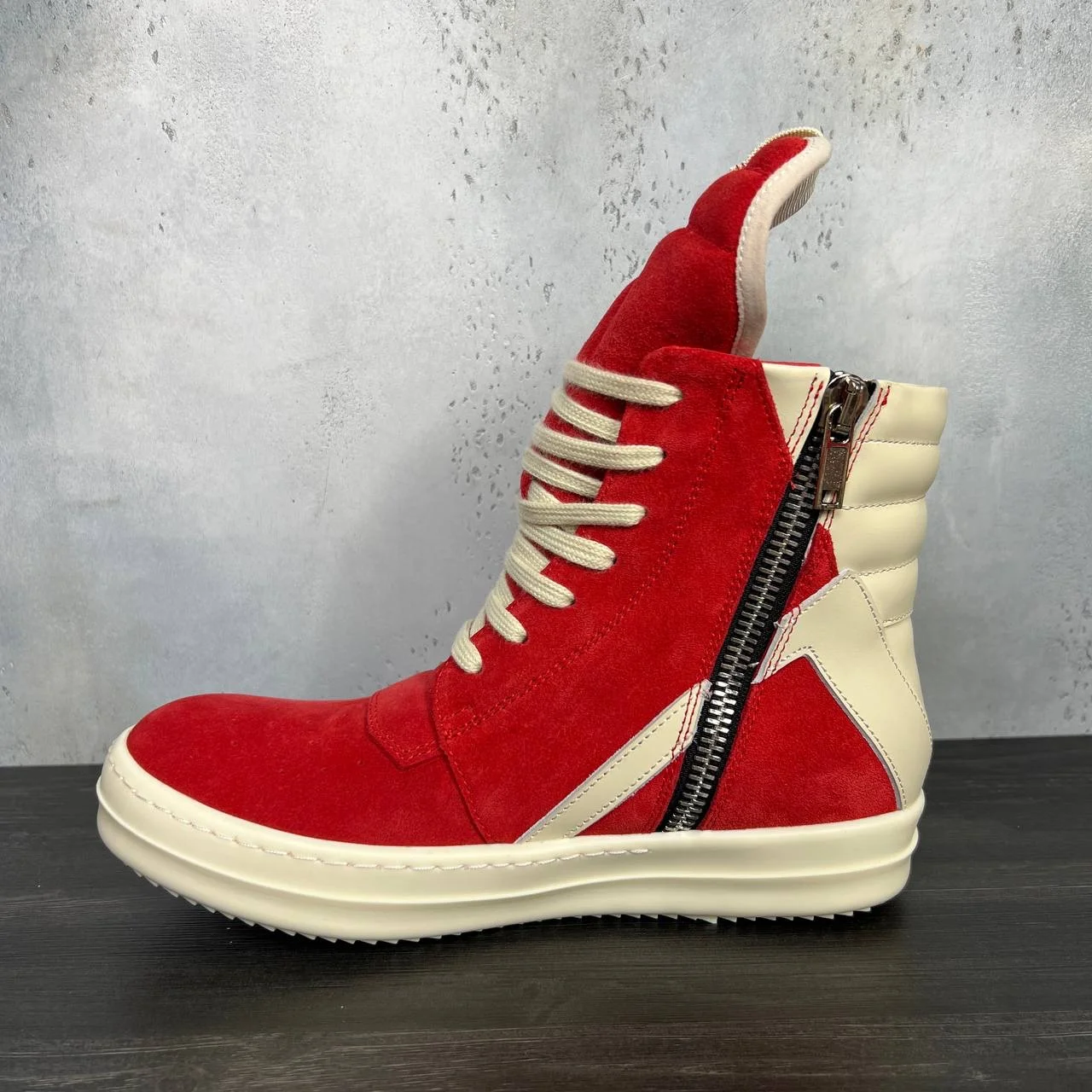 Rick Owens geobasket red suede 41-46 IT - миниатюра 4