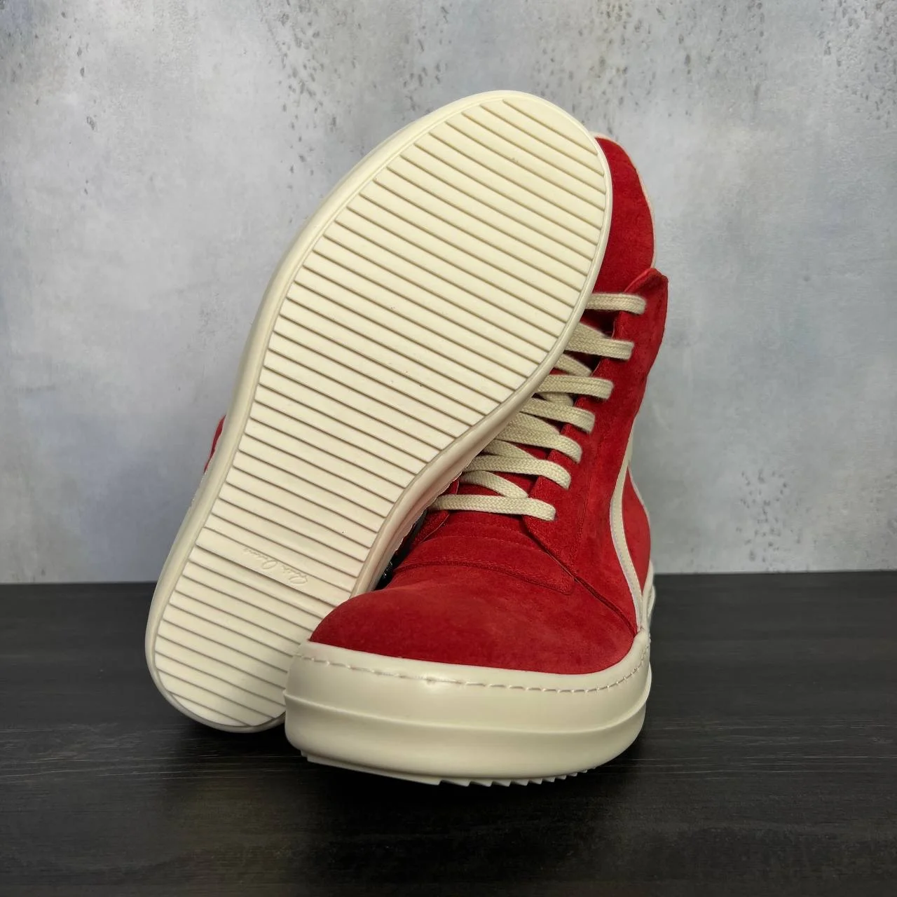 Rick Owens geobasket red suede 41-46 IT - миниатюра 6