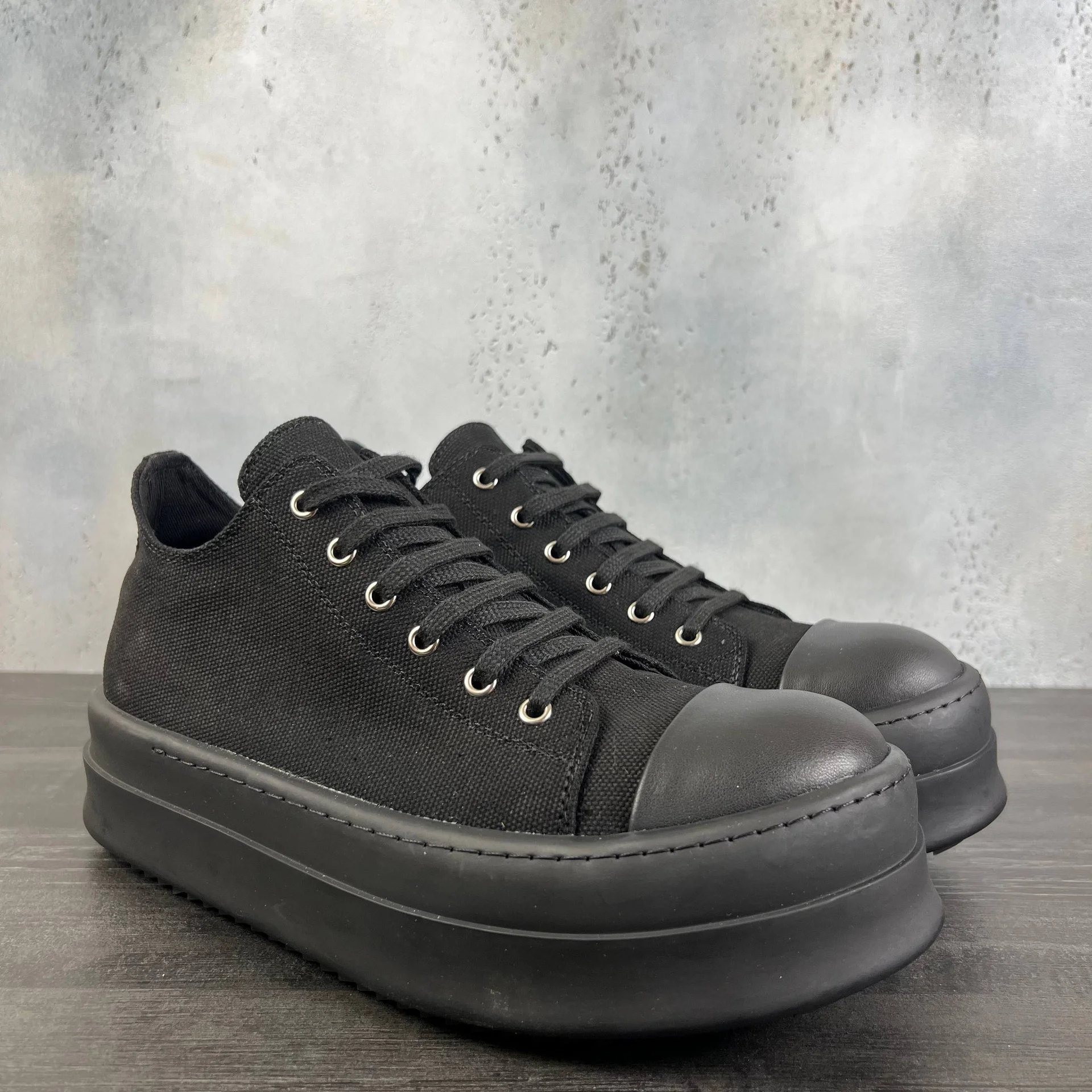 rick owens ramones double bumper black low 38-46IT