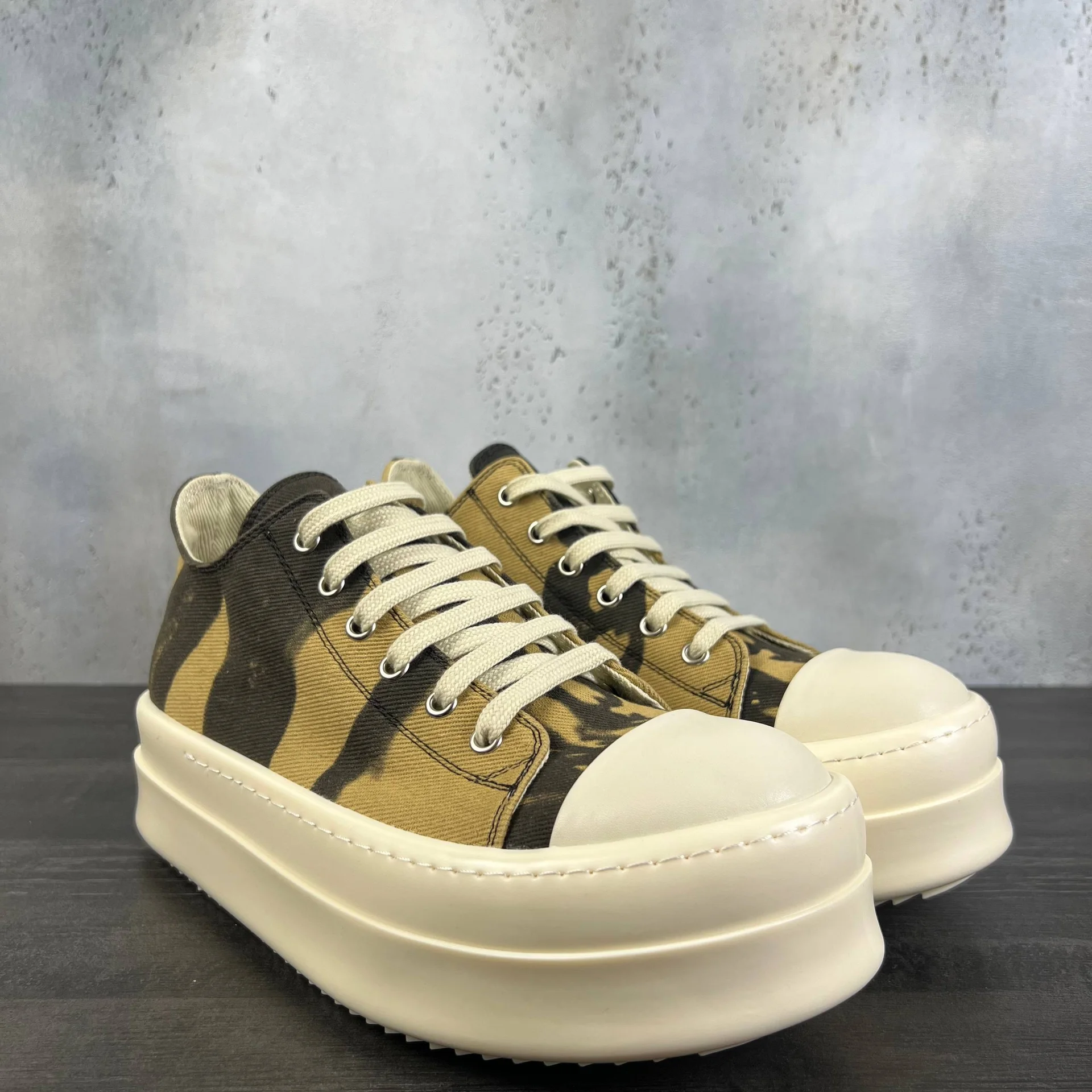 rick owens drkshdw tie-dye double bimper low 38-46