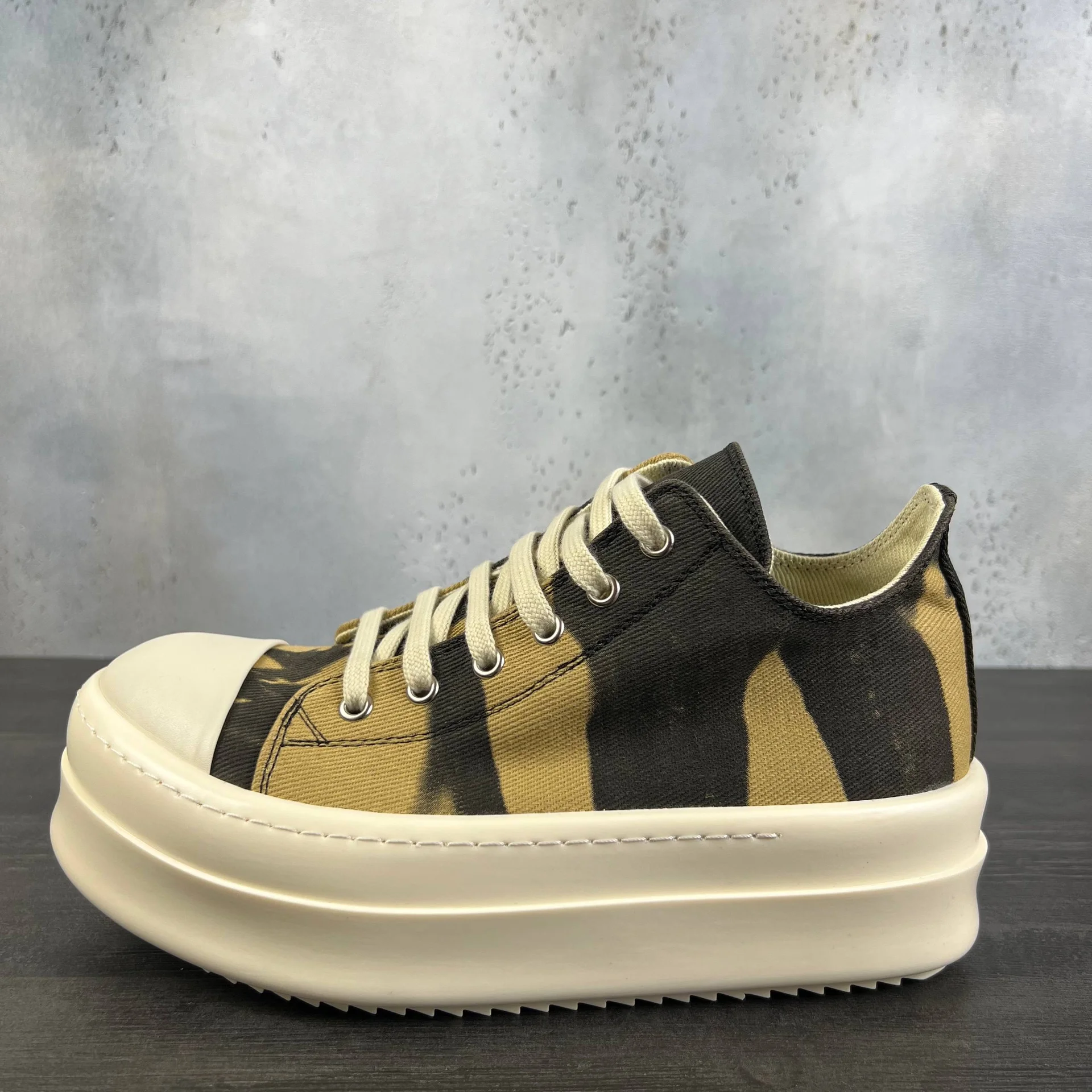 rick owens drkshdw tie-dye double bimper low 38-46 - миниатюра 4