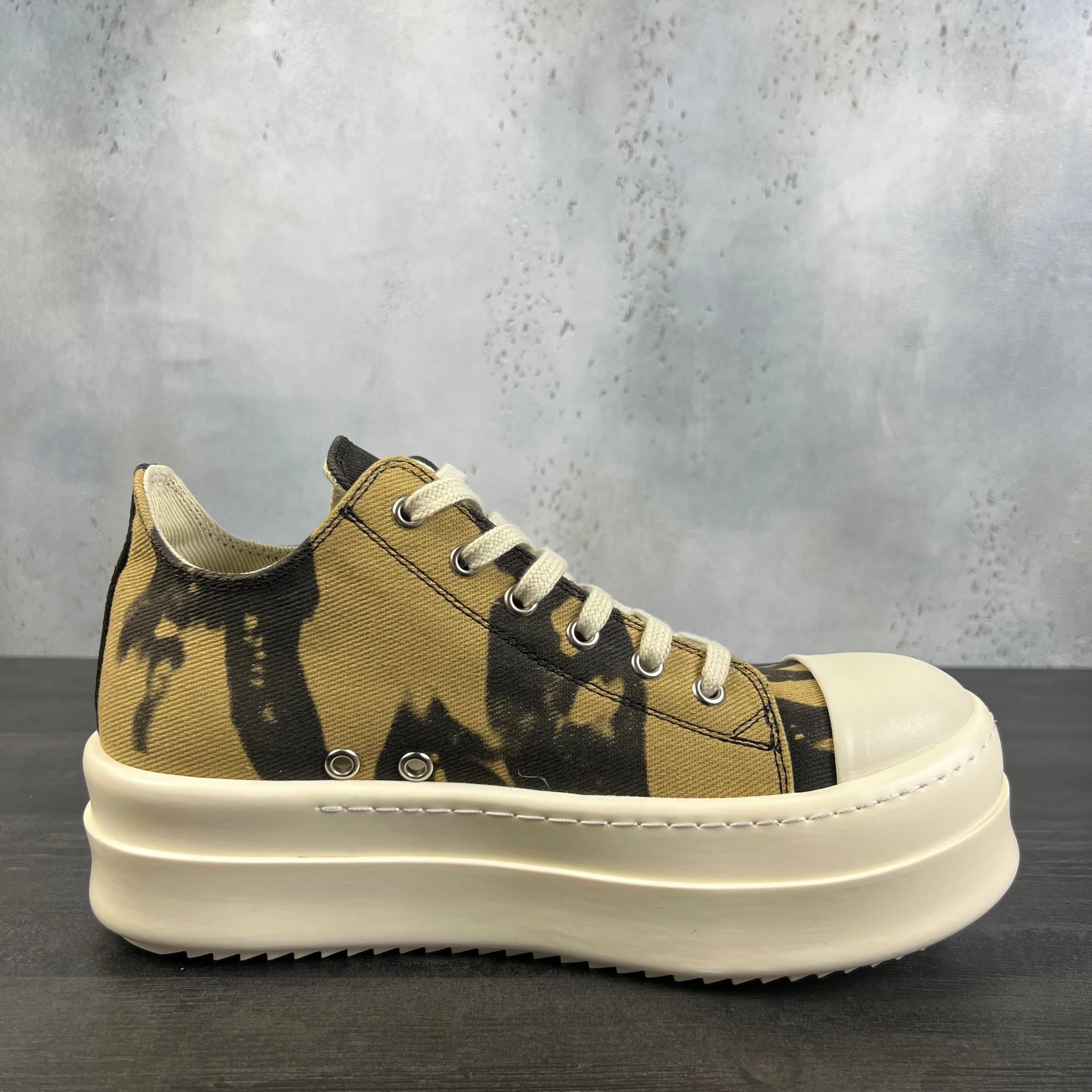 rick owens drkshdw tie-dye double bimper low 38-46 - миниатюра 5