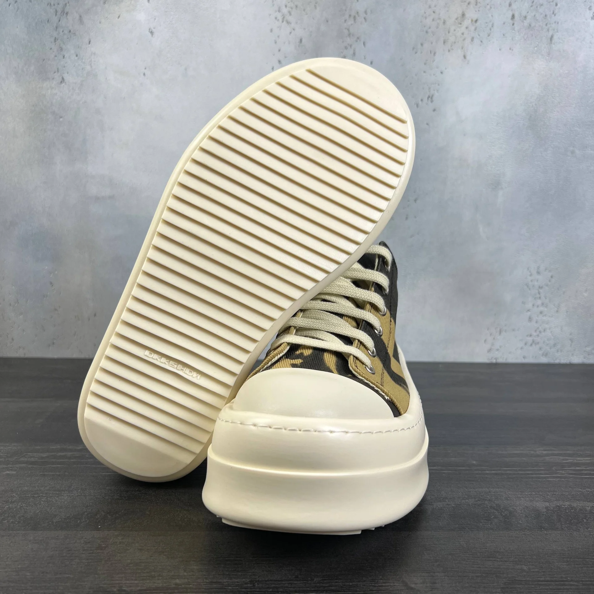 rick owens drkshdw tie-dye double bimper low 38-46 - миниатюра 6