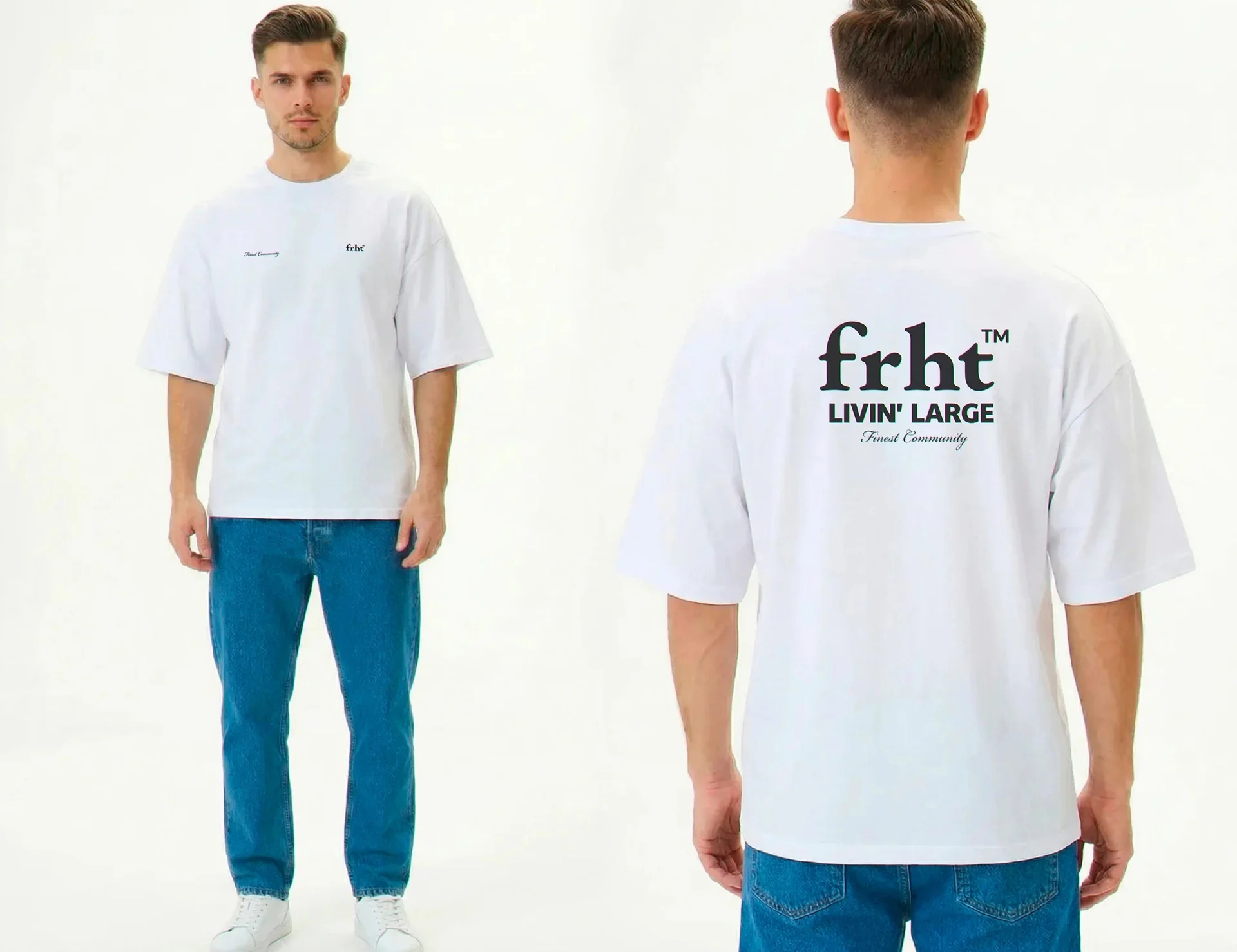 Футболка черная и белая frht - изображение 1