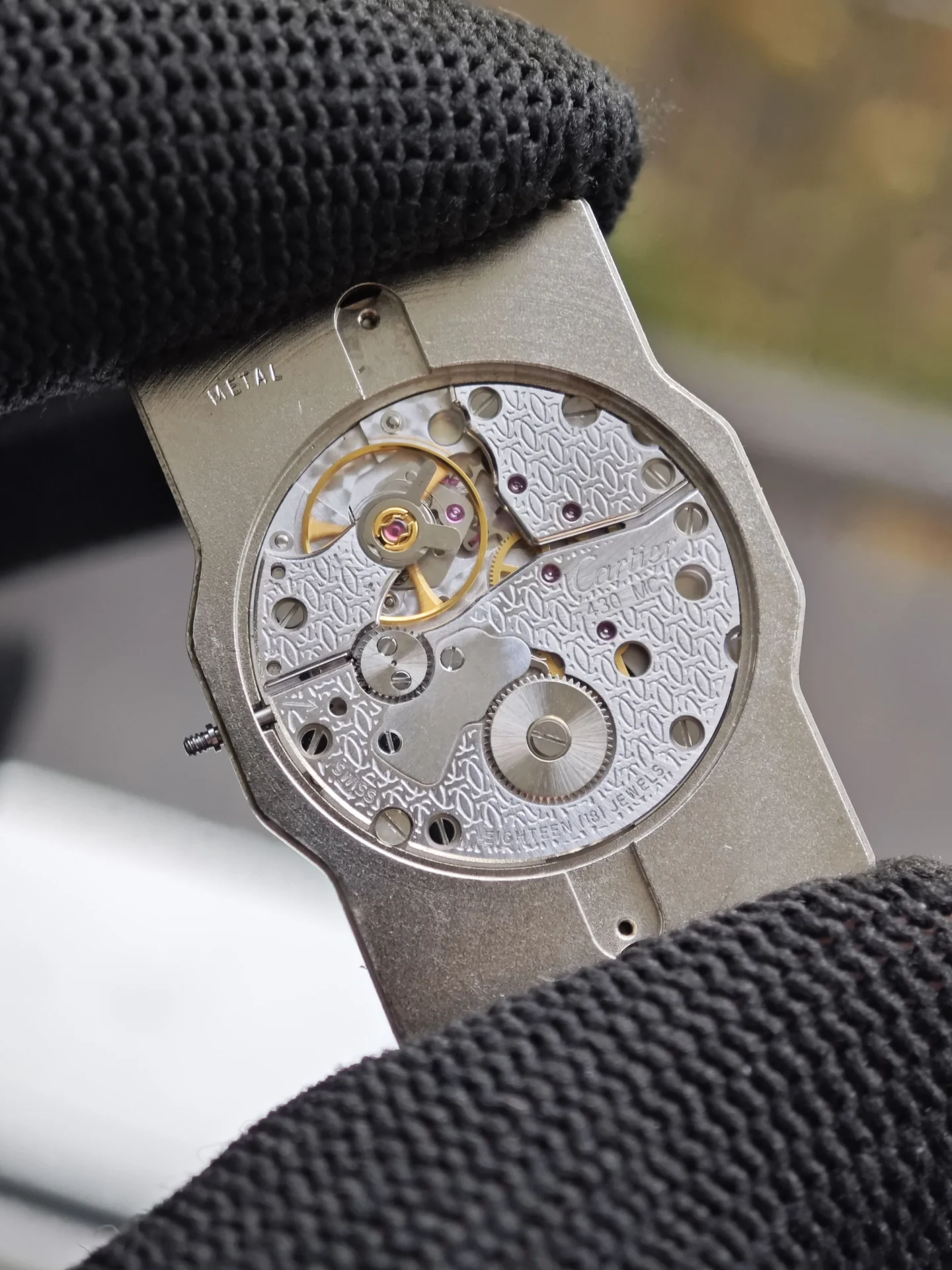 механизм от часов Cartier 450 MC Швейцария - миниатюра 6
