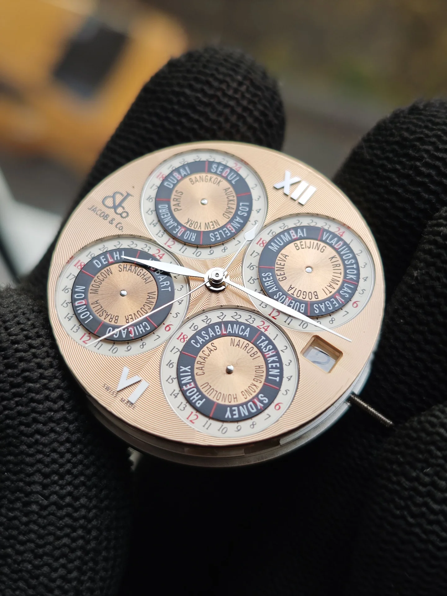 Механизм от часов Jacob & Co. World GMT Швейцария - миниатюра 5