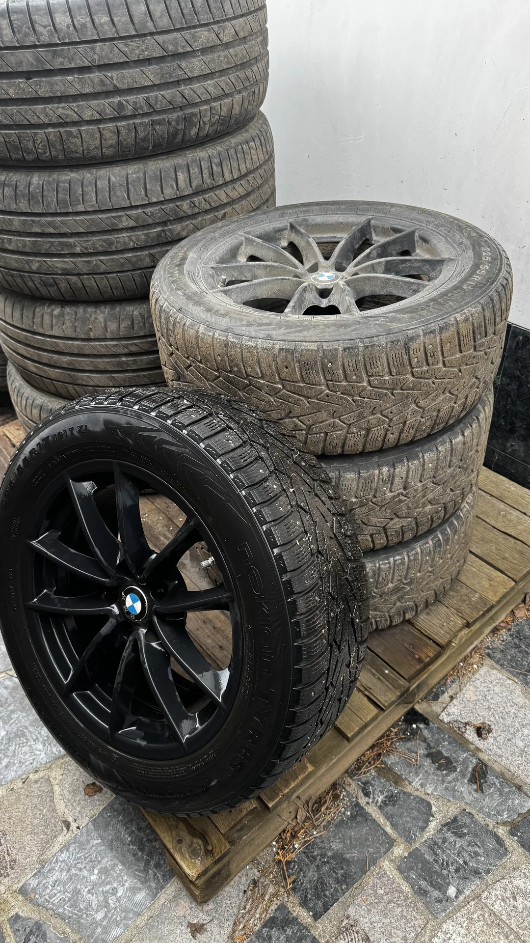 Диски с резиной bmw g30 r17 зимние - миниатюра 2